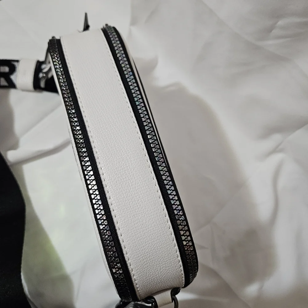 NWT Karl Lagerfeld Paris Maybelle Cross Body Purse White - Picture 8 of 11